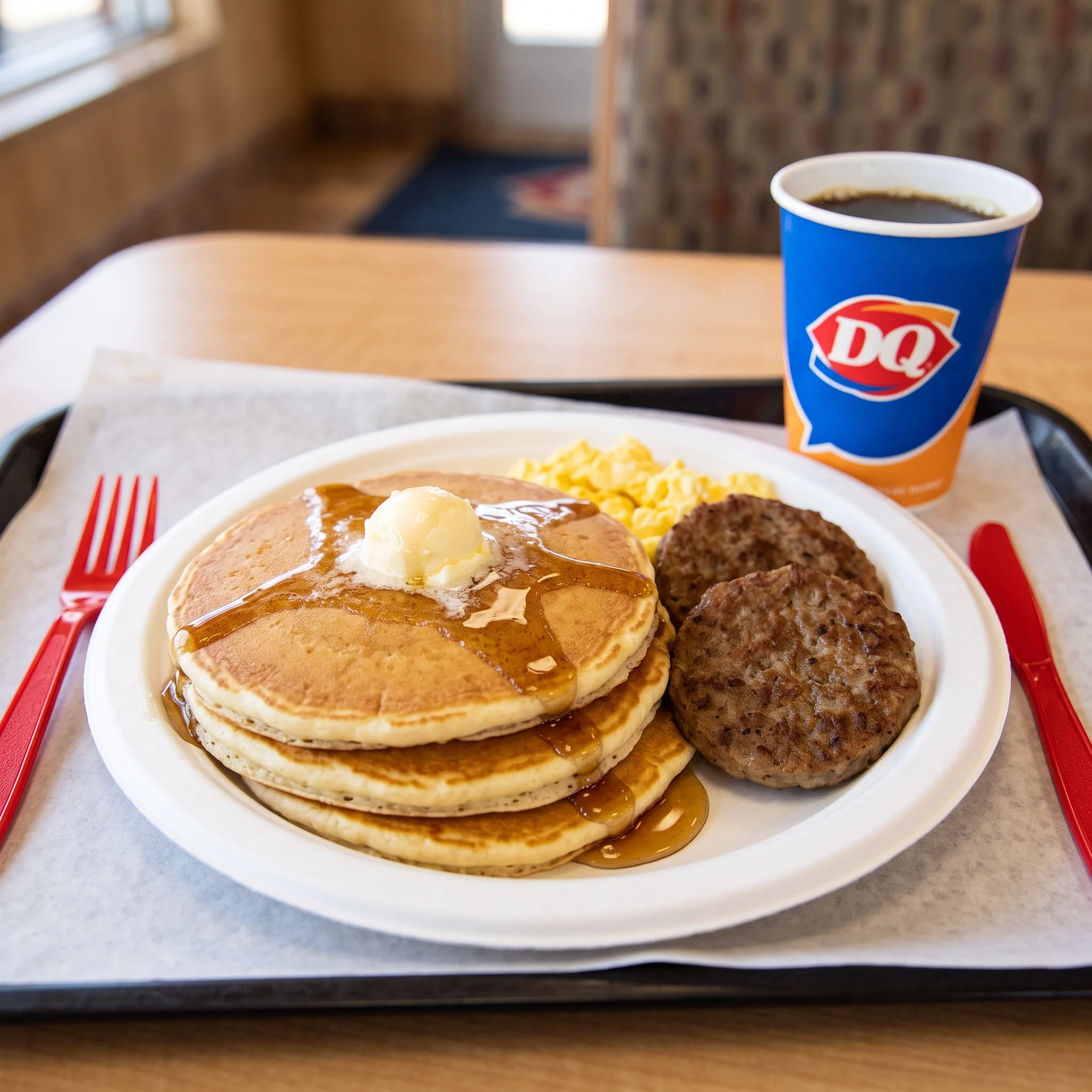 Buttermilk Pancake Platter — Dairy Queen 2026 menu reference