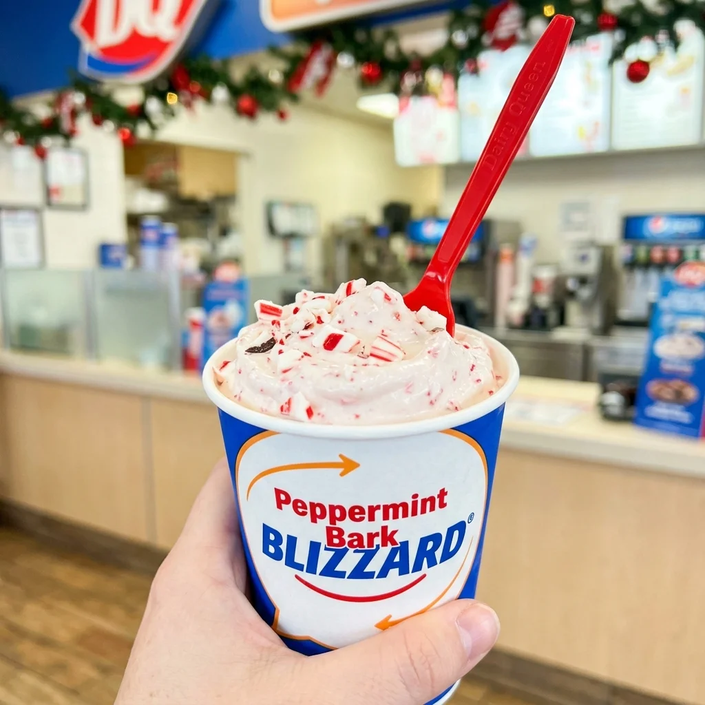Peppermint Bark Blizzard® Treat — Dairy Queen 2026 menu item
