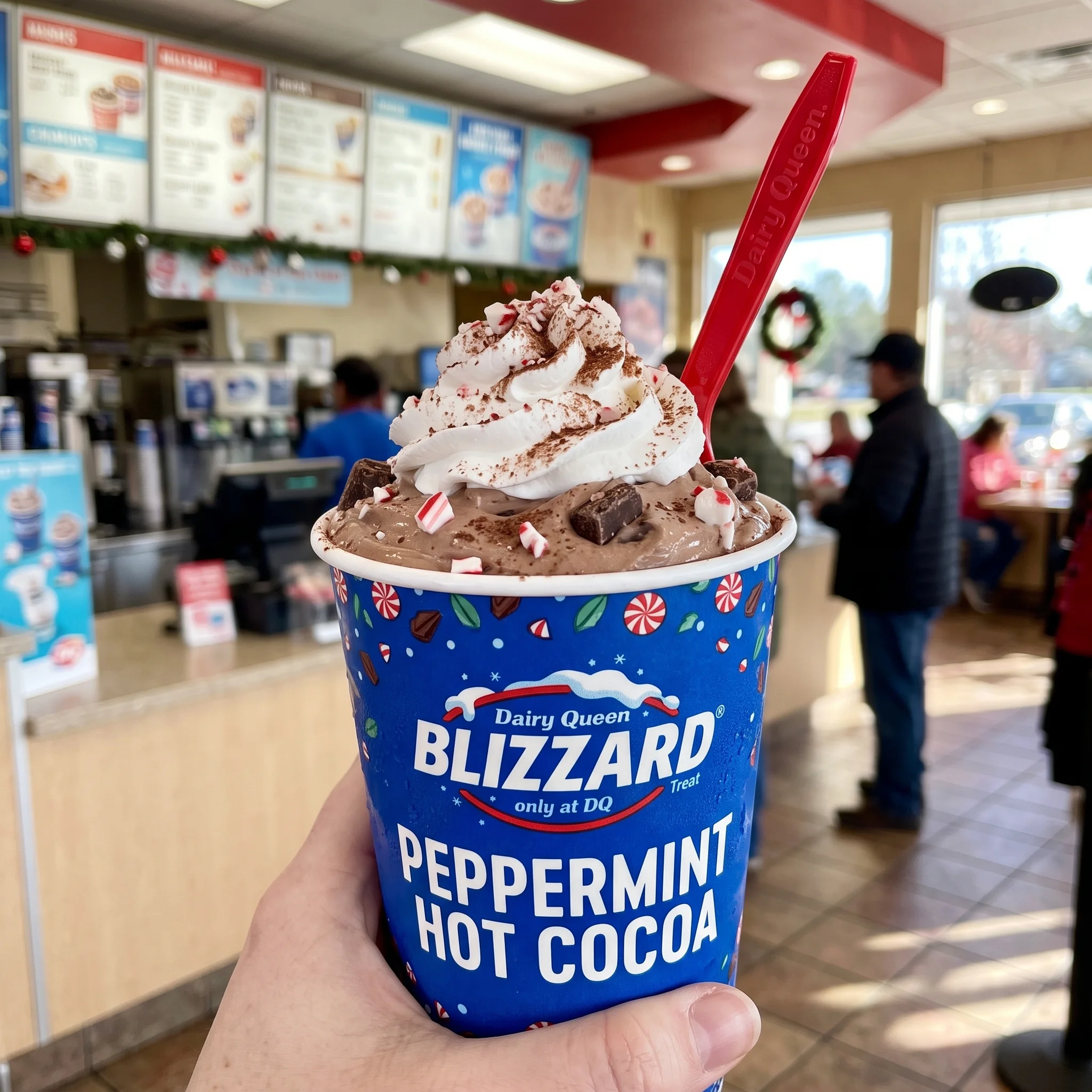 Peppermint Hot Cocoa Blizzard® — Dairy Queen 2026 menu item