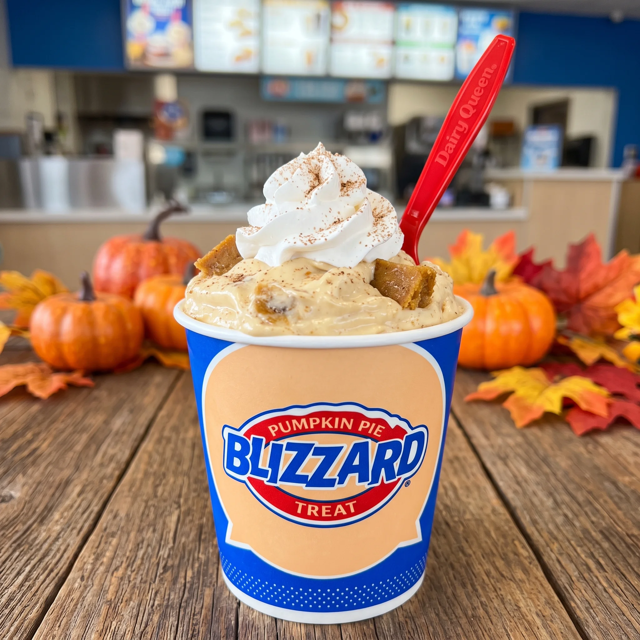 Pumpkin Pie Blizzard Treat — Dairy Queen 2026 price and calories