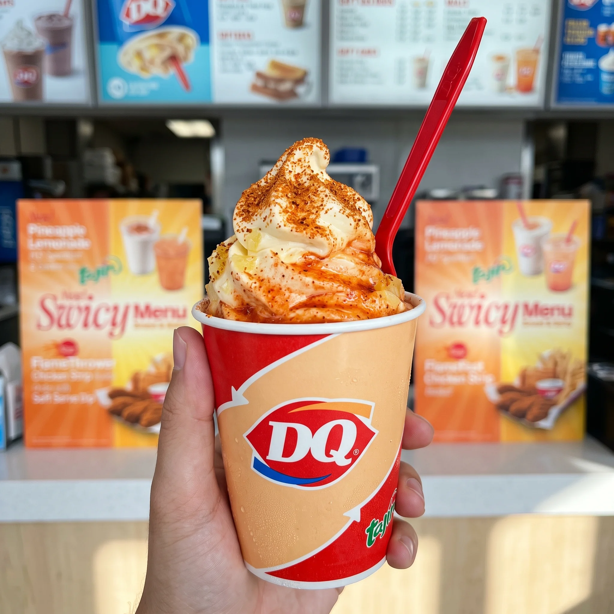 Swicy Pineapple with Tajín® Blizzard® Treat — Dairy Queen 2026 menu item